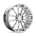 DUB 1PC S251 CLOUT 24x10 Chrome Plated Wheel with 6x139.7 Bolt Pattern and +30 Offset