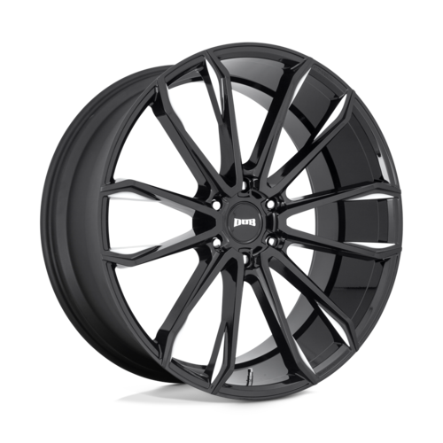 DUB 1PC S252 CLOUT 24x10 Inch Gloss Black Milled Wheel with 6x139.7 Bolt Pattern and +30 Offset