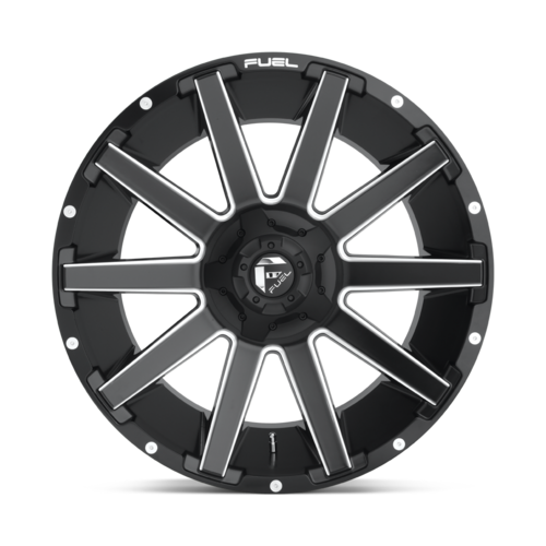 Fuel 1PC D616 Contra 20x10 Matte Black Milled Wheel with -19 Offset and 6x135/139.7 Bolt Pattern