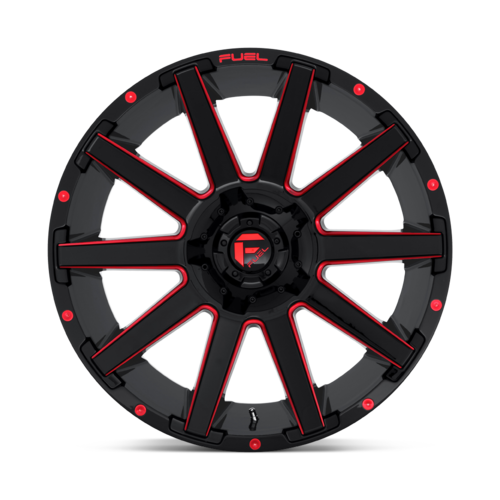 Fuel 1PC D643 Contra 22x12 Gloss Black with Red Tint Off-Road Wheel