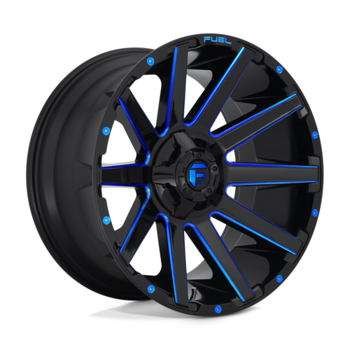 Fuel 1PC D644 Contra 20x9 Gloss Black with Blue Tint Wheel for 6x135/6x139.7 Bolt Pattern