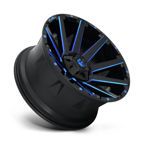 Fuel 1PC D644 Contra 20x9 Gloss Black with Blue Tint Wheel with 5x114.3/5x127 Bolt Pattern and 78.10mm Center Bore