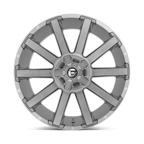 Fuel 1PC D714 Contra Platinum 20x9 Inch Brushed Gunmetal Wheel with 6x135/6x139.7 Bolt Pattern and 2.0 Offset
