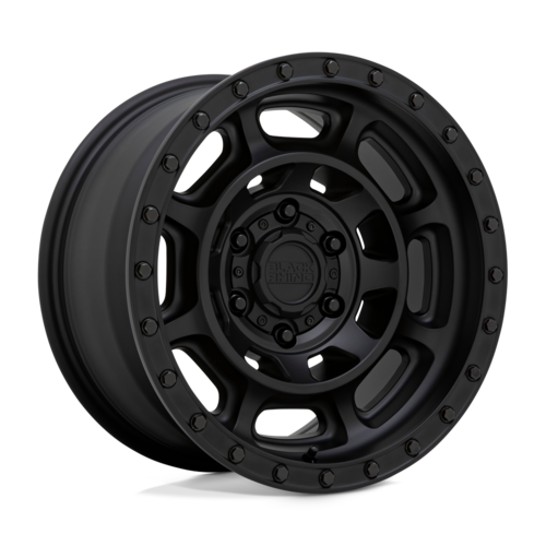 Black Rhino Hard Alloys BR Convoy 17x8.5 Matte Black Wheel with -18mm Offset and 5x127 Bolt Pattern