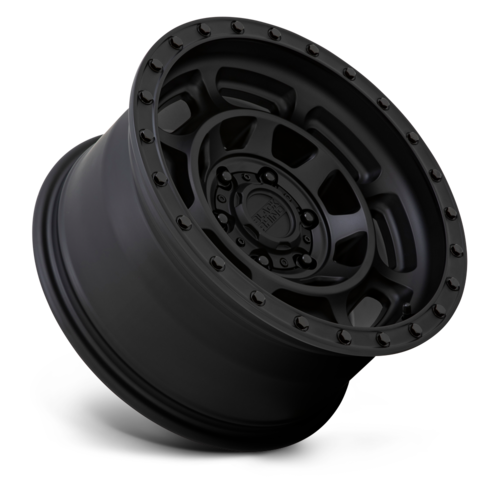 Black Rhino Hard Alloys BR Convoy 17x8.5 Matte Black Alloy Wheel with -10mm Offset and 6x139.7 Bolt Pattern