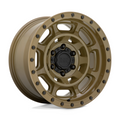 Black Rhino Hard Alloys BR Convoy 17x8.5 Gator Green Wheel with -10mm Offset and 6x139.7 Bolt Pattern