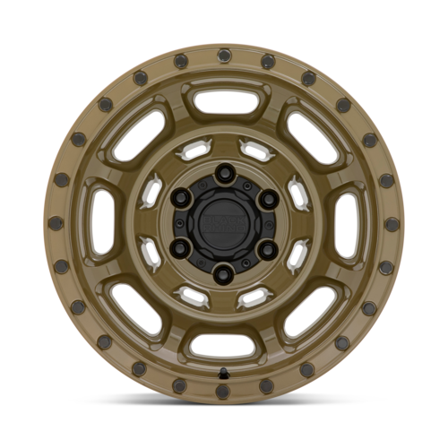 Black Rhino Hard Alloys BR Convoy 17x8.5 Gator Green Wheel with -10mm Offset and 6x139.7 Bolt Pattern