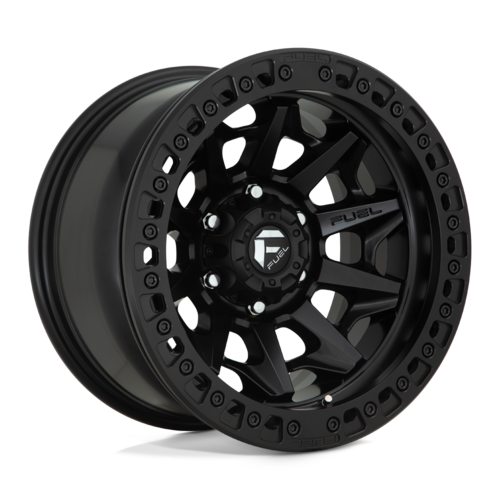 Fuel 1PC D114 Covert Beadlock 17x9 Matte Black Wheel with 5x127 Bolt Pattern and -15 Offset