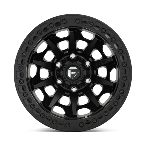 Fuel 1PC D114 Covert Beadlock 17x9 Matte Black Wheel with -38 Offset and 5x127 Bolt Pattern
