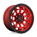 Fuel 1PC D695 COVERT 17x9 Candy Red with Black Bead Ring Wheel - 5x127 Bolt Pattern, +1 Offset
