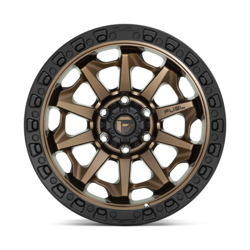 Fuel 1PC D696 Covert 20x9 Matte Bronze Black Bead Ring Wheel with 6x139.7 Bolt Pattern and +20 Offset