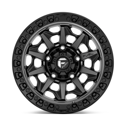 Fuel 1PC D716 COVERT 17x8.5 Matte Gunmetal Black Bead Ring Wheel with 6x135 Bolt Pattern and 87.10mm Center Bore