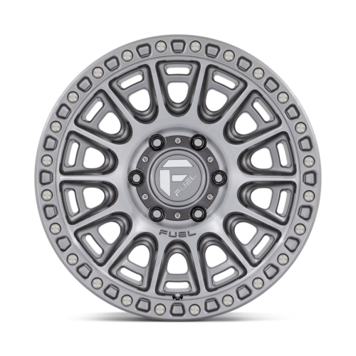 Fuel 1PC D833 CYCLE 17x9 Silver Platinum Wheel with 6x139.7 Bolt Pattern and +1 Offset