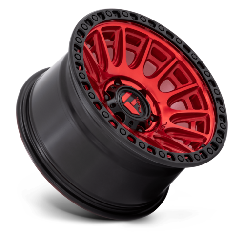 Fuel 1PC D834 CYCLE 17x9 Inch Candy Red with Black Ring Wheel for 5x127 Bolt Pattern