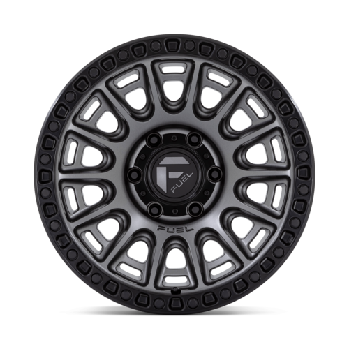 Fuel 1PC D835 CYCLE 17x9 Matte Gunmetal Wheel with Black Ring