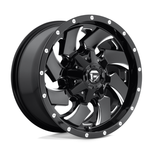 Fuel 1PC D574 CLEAVER 18x9 Gloss Black Milled Wheel with 6x135/139.7 Bolt Pattern and +20 Offset
