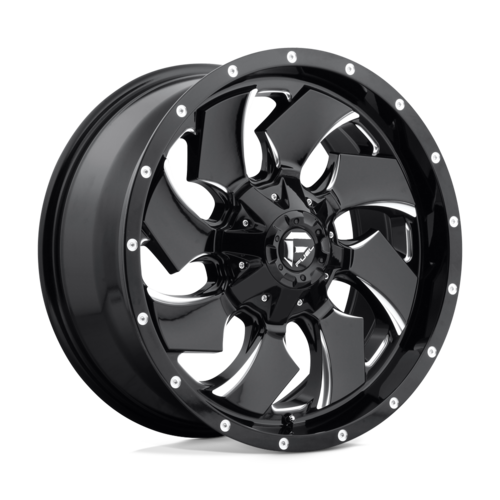 Fuel 1PC D574 CLEAVER 20x9 Gloss Black Milled Wheel with 6x135/139.7 Bolt Pattern