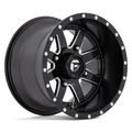 Fuel UTV D538 Maverick 15x10 Matte Black Milled Wheel with 4x137 Bolt Pattern and 110.10 Center Bore