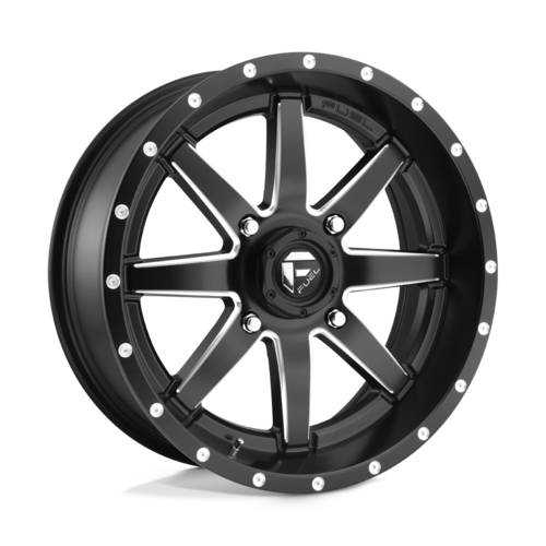 Fuel UTV D538 MAVERICK 18x7 Matte Black Milled Wheel with 4x156 Bolt Pattern and +13 Offset