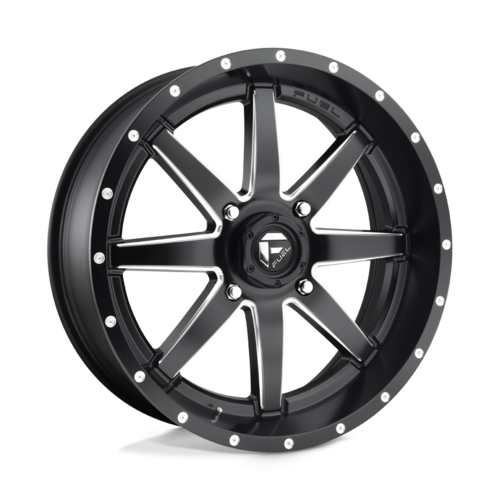 Fuel UTV D538 Maverick UTV 20x7 Matte Black Milled Wheel with 4x156 Bolt Pattern and +13 Offset