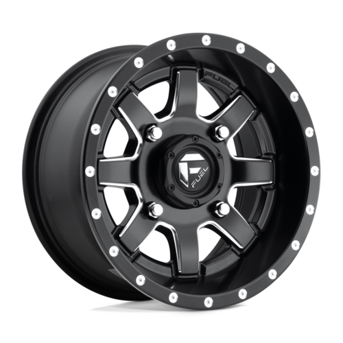 Fuel UTV D538 Maverick 14x7 Matte Black Milled Wheel with 4x156 Bolt Pattern and +13 Offset