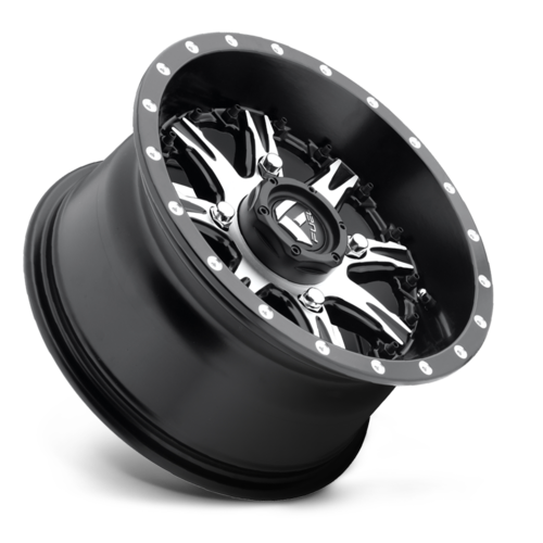 Fuel UTV D541 Nutz UTV 14x7 Matte Black Machined Wheel with 4x156 Bolt Pattern and +13 Offset