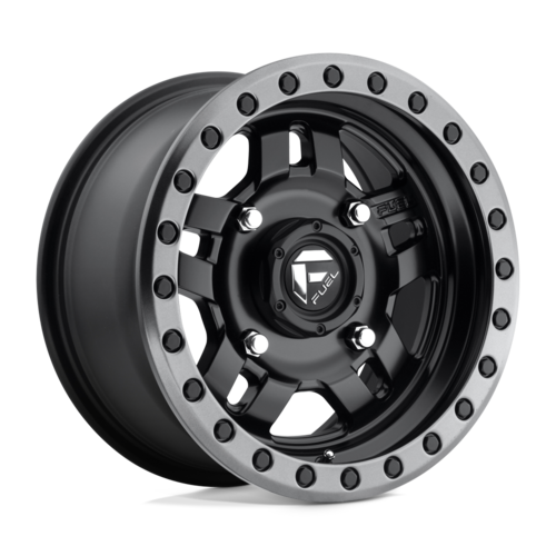 Fuel UTV ANZA D557 14x7 Matte Black Gunmetal Ring Wheel with 4x156 Bolt Pattern and +38 Offset