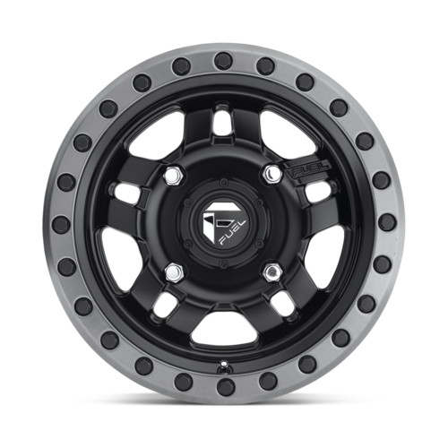 Fuel UTV D557 ANZA 15x7 Matte Black Gunmetal Ring Wheel with 4x137 Bolt Pattern and +13 Offset