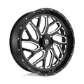 Fuel UTV Triton D581 24-Inch Gloss Black Milled Wheel with 4x137 Bolt Pattern and +13 Offset