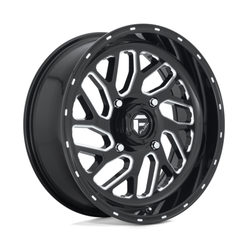 Fuel UTV D581 Triton 16x7 Gloss Black Milled Wheel with 4x137 Bolt Pattern and +13 Offset