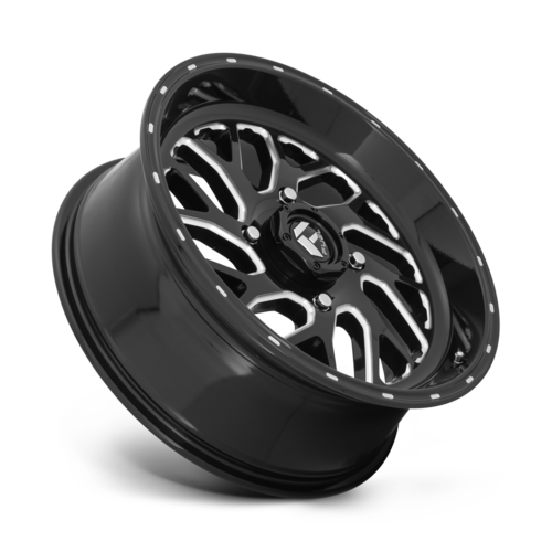 Fuel UTV D581 Triton 16x7 Gloss Black Milled Wheel with 4x137 Bolt Pattern and +13 Offset