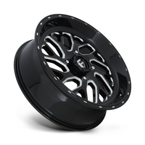 Fuel UTV D581 Triton 20x7 Gloss Black Milled Wheel with 4x156 Bolt Pattern and +13 Offset