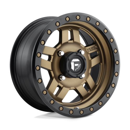 Fuel UTV ANZA D583 14x7 Matte Bronze Black Bead Ring Wheel for 4x156 Bolt Pattern