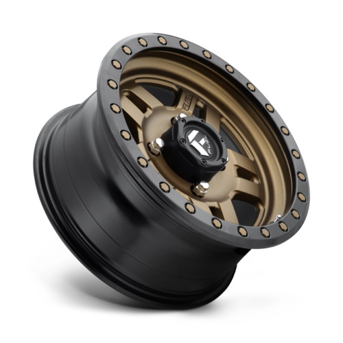 Fuel UTV ANZA D583 15x7 Matte Bronze Black Bead Ring Wheel with 4x156 Bolt Pattern and +13 Offset
