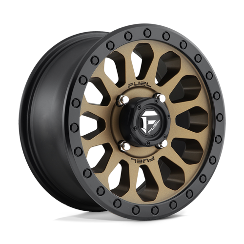 Fuel UTV D600 VECTOR 15x7 Matte Bronze Black Bead Ring Wheel with 4x137 Bolt Pattern and 38mm Offset