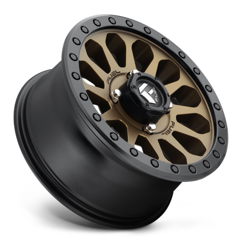 Fuel UTV D600 VECTOR 15x7 Matte Bronze Black Bead Ring Wheel with 4x137 Bolt Pattern and 38mm Offset