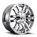 Fuel 1PC Sledge 20x9 Chrome Plated Wheel with 8x165.1 Bolt Pattern and +1 Offset