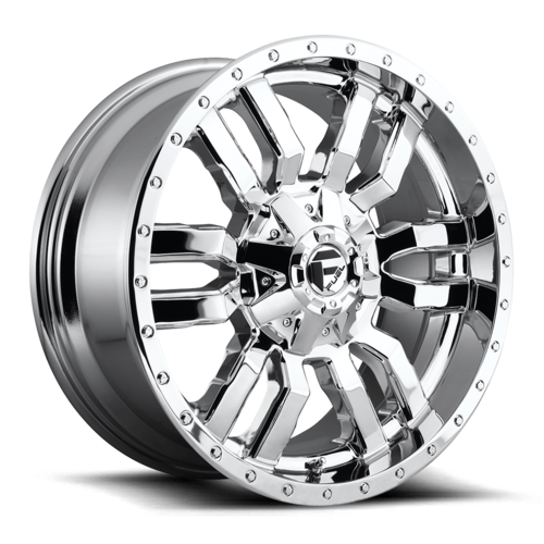Fuel 1PC SLEDGE 20x10 Chrome Plated Wheel with 8x170 Bolt Pattern and -18 Offset