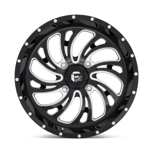 Fuel UTV D641 KOMPRESSOR 20x7 Gloss Black Milled Wheels with 4x137 Bolt Pattern and +13 Offset