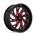 Fuel UTV D642 Kompressor 20x7 Gloss Black with Red Tint Wheel for 4x137 Bolt Pattern