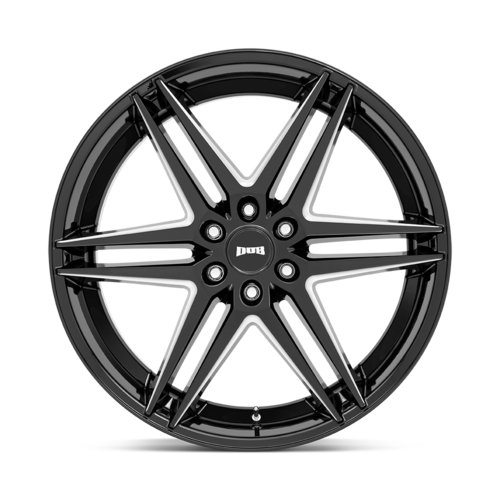 DUB 1PC S267 DIRTY DOG 26x10 Inch Glossy Black Milled Wheel with 6x135 Bolt Pattern and 87.10mm Center Bore
