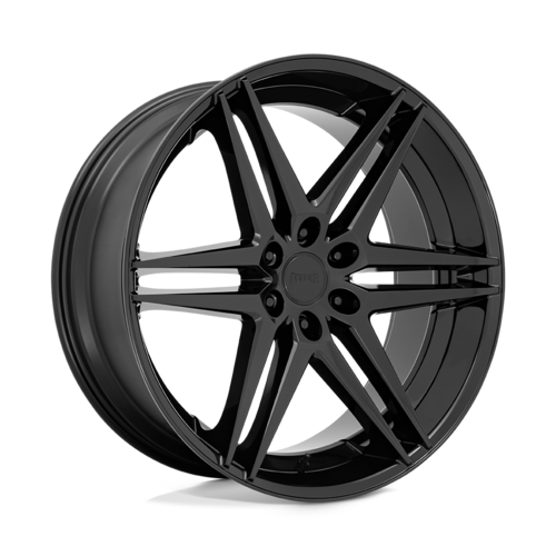 DUB 1PC S268 DIRTY DOG 24x10 Inch Gloss Black Off-Road Wheel with 6x139.7 Bolt Pattern and 25mm Offset