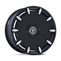DUB 1PC DC271 CHEEF 26x10 Inch Gloss Black Milled Wheel with 6x135/6x139.7 Bolt Pattern and 30mm Offset