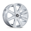 DUB 1PC DC273 Pull Chrome Wheel 24x10 with 5x115/120 Bolt Pattern and +15 Offset