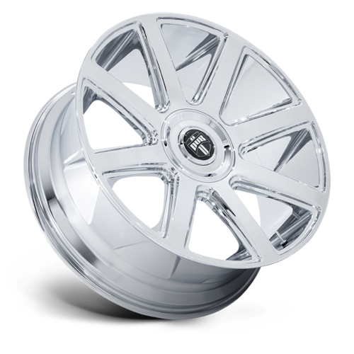 DUB 1PC DC273 PULL 24-Inch Chrome Wheel with 5x115/120 Bolt Pattern and +15 Offset