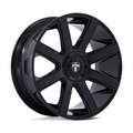 DUB 1PC DC273 PULL 24-Inch Gloss Black Wheel with 5x115/120 Bolt Pattern and +38 Offset