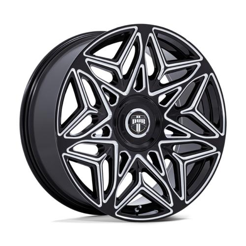 DUB 1PC Anomaly 22x9 Gloss Black Milled Wheel with 5x115/120 Bolt Pattern and +38 Offset