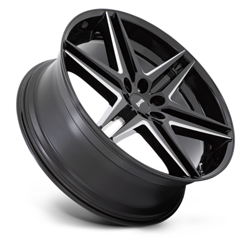 DUB 1PC S267 DIRTY DOG 26x10 Glossy Black Milled Wheel with 6x139.7 Bolt Pattern and +25 Offset