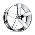 DUB 1PC S115 BALLER 26-Inch Chrome Wheel with 6x139.7 Bolt Pattern and +20 Offset
