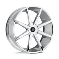 DUB 1PC S201 PUSH Chrome 22x9.50 Wheel with 6x135/6x139.7 Bolt Pattern and 87.10mm Center Bore